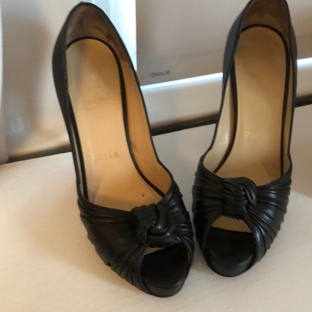 Christian Louboutin knot heels black 37 1/2